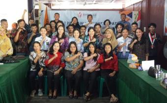 Foto bersama Bawaslu Provinsi Sumatera Utara dan Bawaslu Kabupaten Tapanuli Tengah serta Peserta Rapat Pengawasan Partisipatif